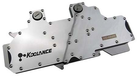 Koolance продемонстрировала водоблок для двухглавого HD 6990